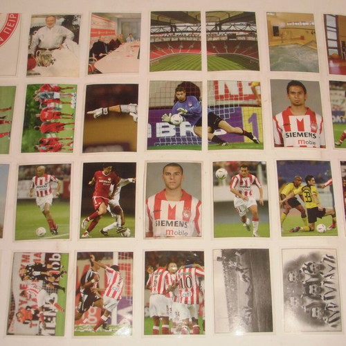 Olympiacos 2005 Panini Sticker Pack like new, 43 different