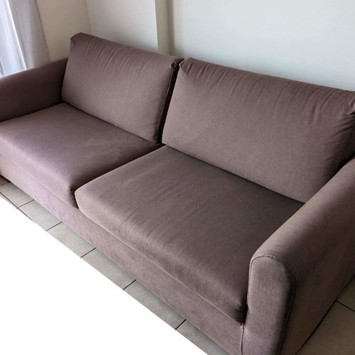 SATO Brown Triple Sofa used