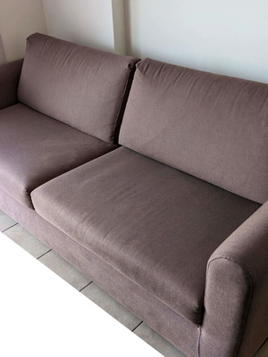 SATO Brown Triple Sofa used