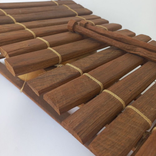 Balafon African handmade xylophone used, 90's, 12 keys