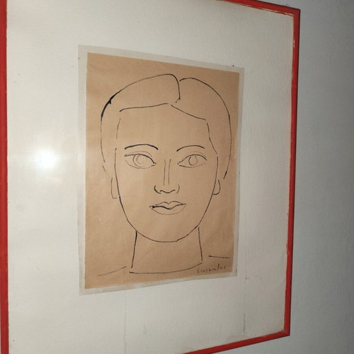 O Efivos by G. Sikeliotis 1961 painting like new