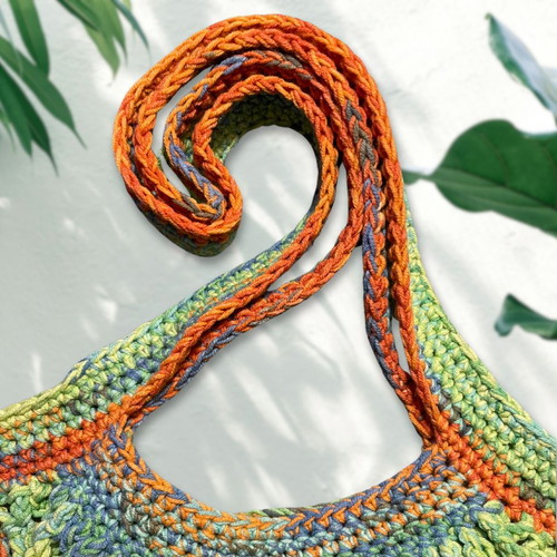 Tropical Handmade Mesh Market Bag