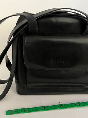 Τσάντα ώμου Gucci vintage μεταχειρισμένη, δερμάτινη με bamboo