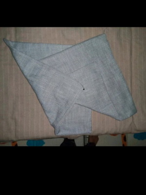Sofa pillowcases like new, double-sided with zipper, gray