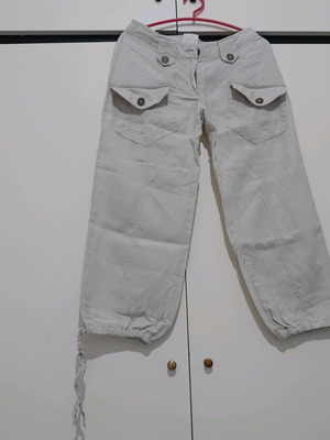 Pants with cord at bottom like new, beige