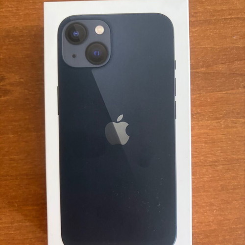 iPhone 13 128GB used, black, battery needs service, includes two fast charging cables