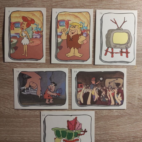 The Flintstones vintage stickers, set of 11