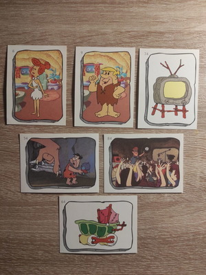 The Flintstones vintage stickers, set of 11