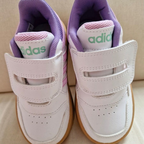 Adidas Hoops 3.0 CF kids sneakers size 25 new, white and lilac