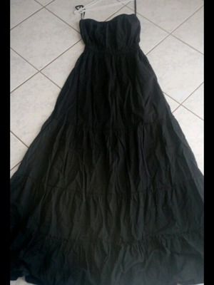 Black strapless Sprider dress like new, 100% cotton, size M