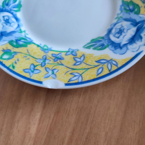 Porcelain tea and espresso coffee cups used, set of 9 pieces