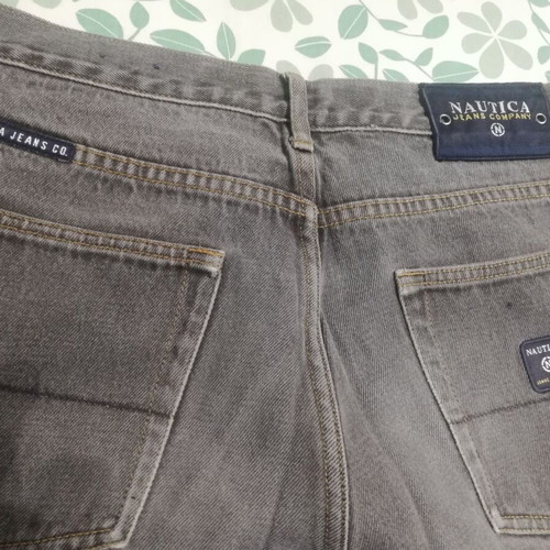 Nautica jean pants used, gray, size 32, loose fit