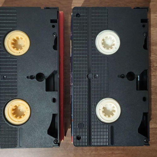Used video cassettes, 4 pieces, dubbed