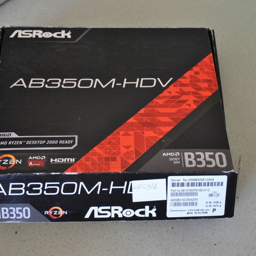 Motherboard με επεξεργαστή AB350M-AMD Ryzen 2200G σαν καινούργιο