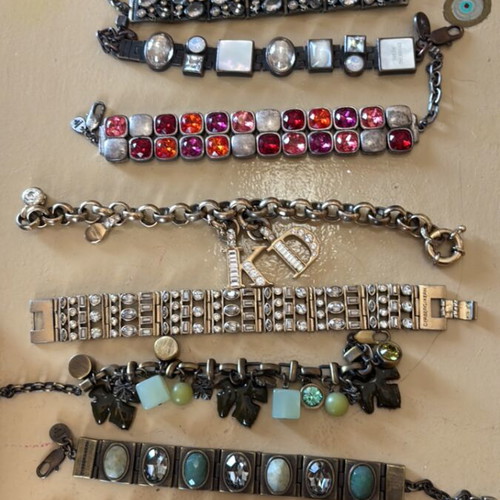 Dyrberg/Kern vintage bracelets set of 9 like new, multicolor