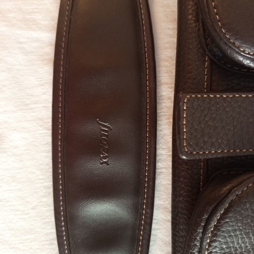 Filofax leather bag like new, dark brown, laptop up to 15.4 inches