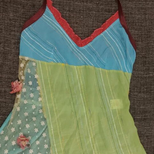 Colorful airy summer top size M like new