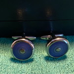 Cufflinks used, blue