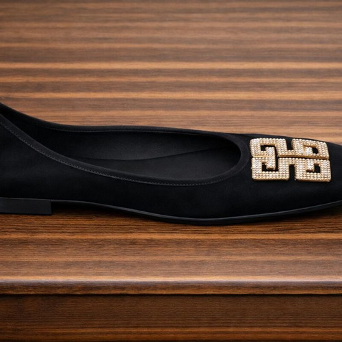 Black velvet flat ballerinas size 41 new, soft and comfortable
