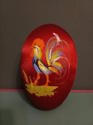 Vintage paper Easter egg 20 cm dimensions like new