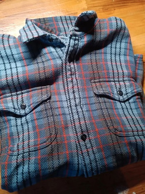 Outerknown overshirt regular fit σαν καινούργιο, μπλε πολύχρωμο, μέγεθος M