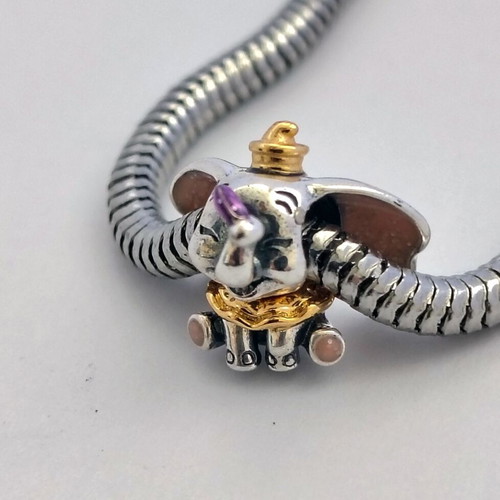 Charm Disney Dumbo silver S925 new with enamel detail