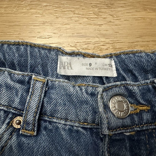 Zara kids' denim jeans 134 cm like new, blue