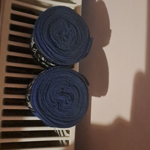 Boxing wraps like new, blue, 4 meters each