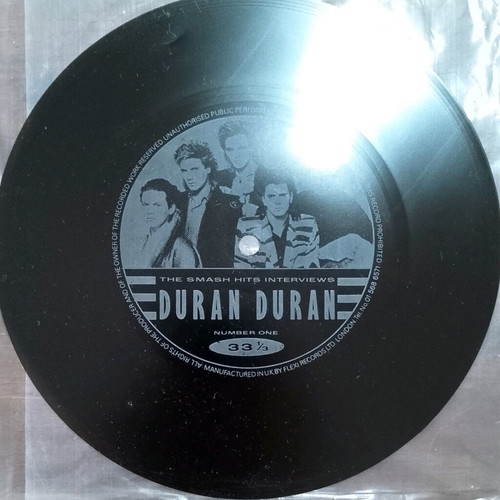 Duran Duran Smash Hits interviews flexi-disc vinyl 7" used