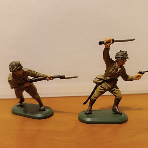 Britains Japanese soldier figures set of 10, like new