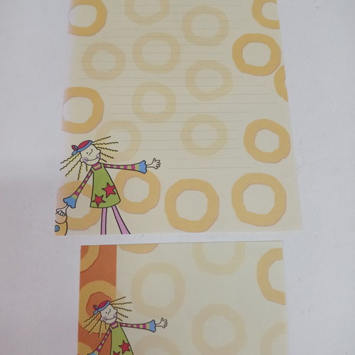 Letter papers used, 5 different designs with RBB envelopes