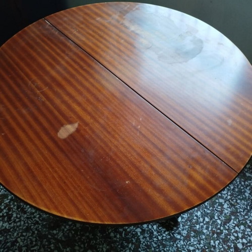 Rotonda table used with red tablecloth