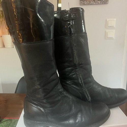 Lapin Leather Girls' Boots Used Black Size 32