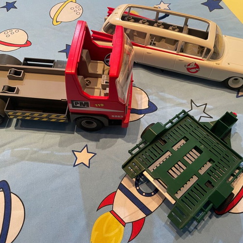 Playmobil vehicles and trailer pack of 3 used