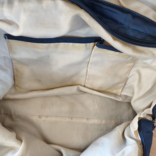 Tommy Hilfiger shoulder bag used, blue and brown