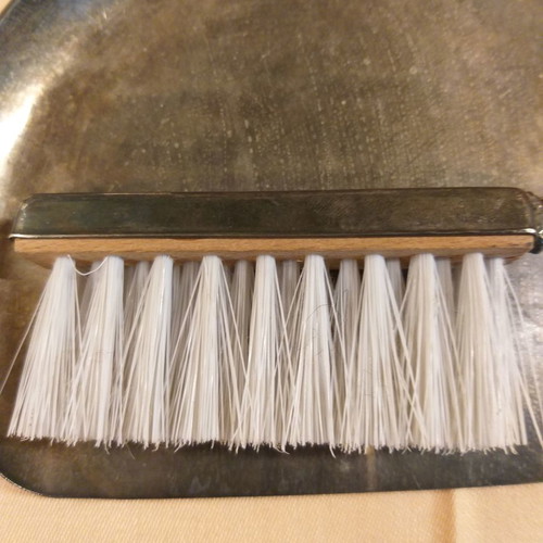 Silver-plated crumb collector used Zoulovits 1950