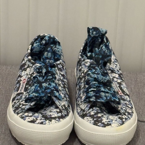 Superga x Mary Katrantzou sneakers like new with floral print