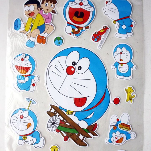 Μεγάλο φύλλο αυτοκόλλητων vintage Doraemon καινούργιο
