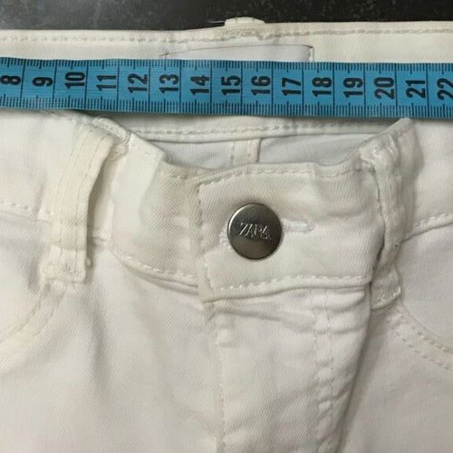 Zara white denim pants size 34 like new