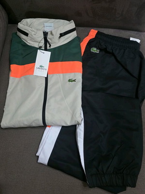 Lacoste комплект анцуз нов, ветроустойчив водоустойчив с качулка L & XL