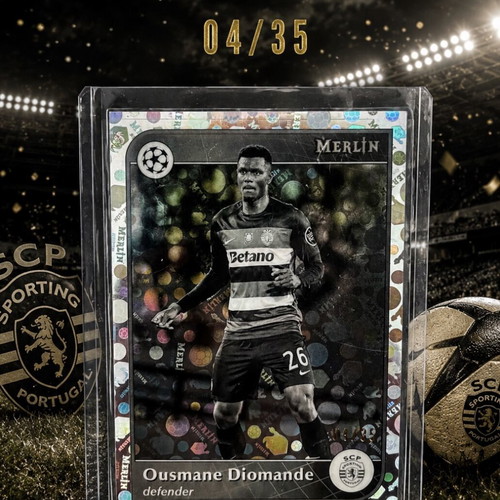 Ousmane Diomande Topps Merlin numbered card 04/35