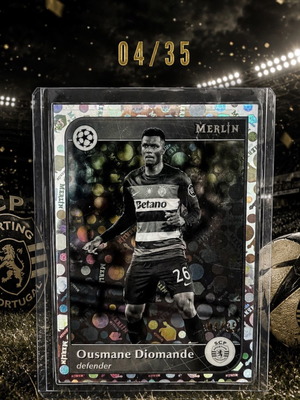 Ousmane Diomande Topps Merlin numbered card 04/35