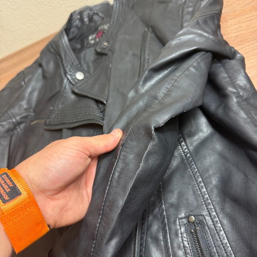 Rock Chic leather jacket used, size 40 (M/L)