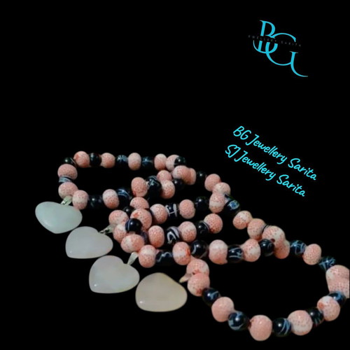 Bracelet with rose quartz new, handmade