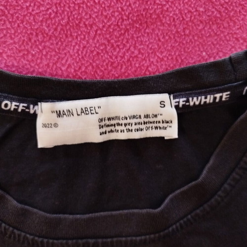 Off White t-shirt used, size S, black
