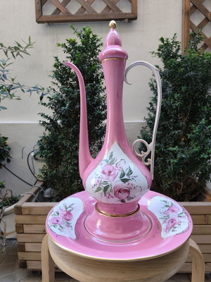 Sümerbank pitcher set with bowl base like new, Turkish style