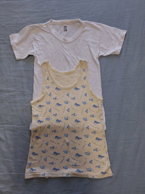 Boys' T-Shirts used, pack of 2, cotton, size 6-8 years