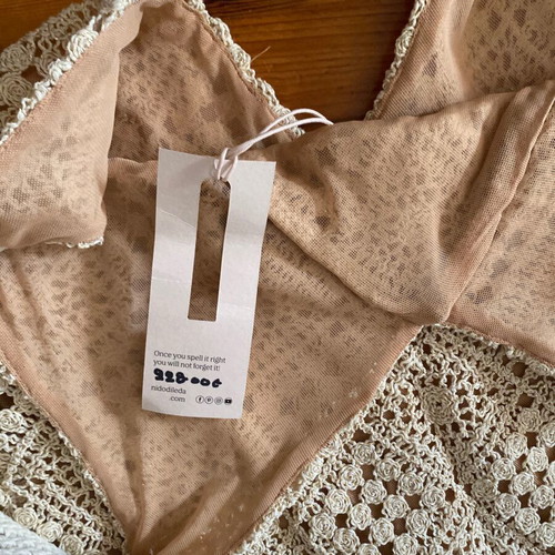 Revival Dress Nidodileda size L new, beige and gold