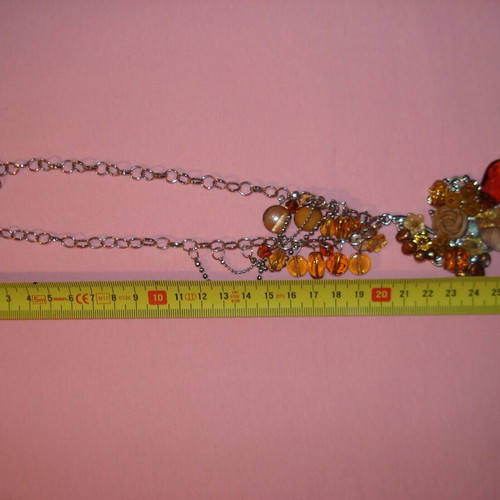 Unique necklace with various stones like new