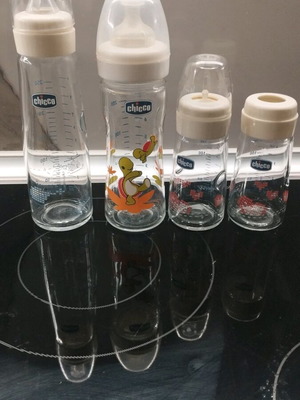 Chicco and Kika Boo baby bottles like new